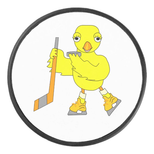 Hockey Chick Puck (Front)