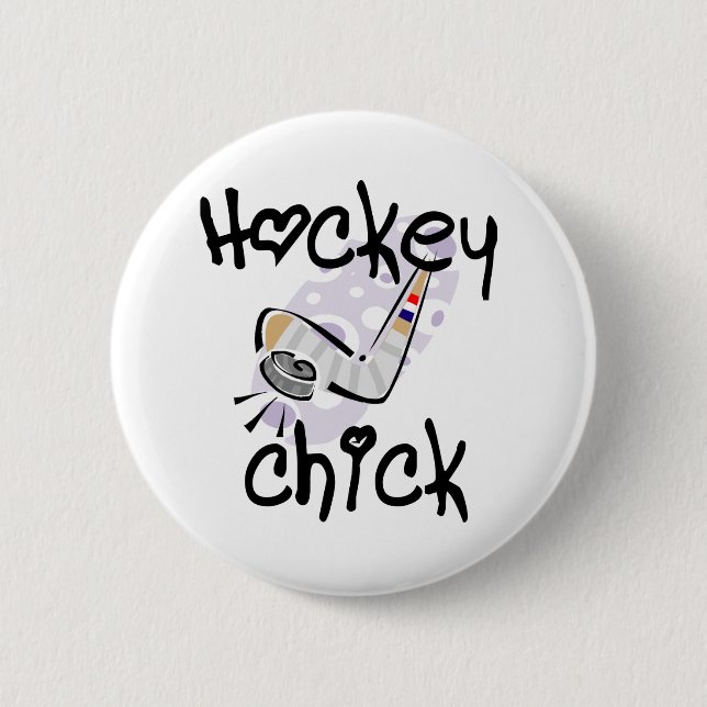 Hockey Chick T-shirts and Gifts 6 Cm Round Badge (Front)