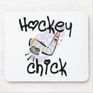 Hockey Chick T-shirts and Gifts Mouse Mat