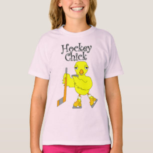 Hockey Chick text T-Shirt