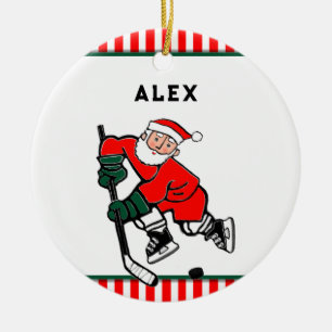 Hockey Christmas Collectable Ceramic Tree Decoration