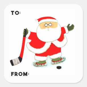 Hockey Christmas Gift Tags