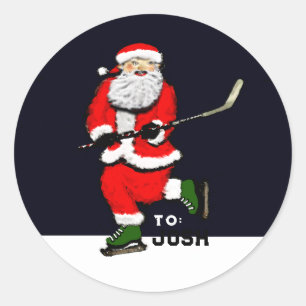 Hockey Christmas Gift Tags