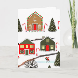 Hockey Christmas Holiday Cards