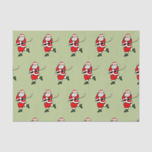 Hockey Christmas Holiday Tissue Paper