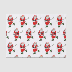 Hockey Christmas Holiday Tissue Paper