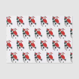 Hockey Christmas Tissue Paper