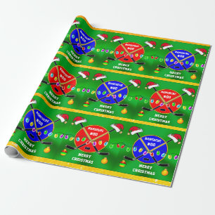 HOCKEY Christmas Wrapping Paper, PERSONALIZED Wrapping Paper