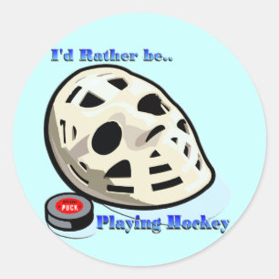 Hockey Classic Round Sticker