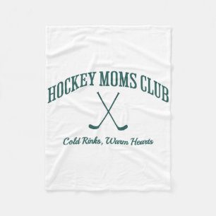 Hockey Club Player Support Hockey Mom  Fleece Blanket