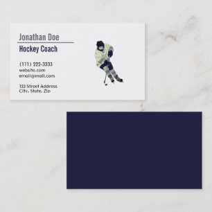 Hockey Coach Business Card