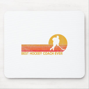 Hockey Coach Ever Ice Hockey Team Coach Retro Mouse Mat