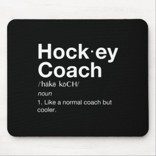 Hockey Coach Fun Sport Coaching Definition  Mouse Mat
