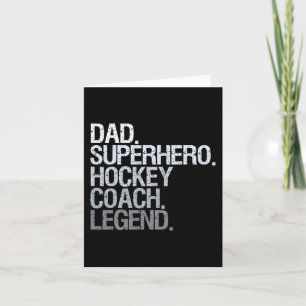 Hockey coach  Ice Hockey Player Gift  1 Card