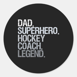 Hockey coach Ice Hockey Player Gift 1 Classic Round Sticker