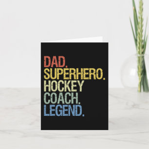 hockey coach  Ice Hockey Player Gift  3 Card