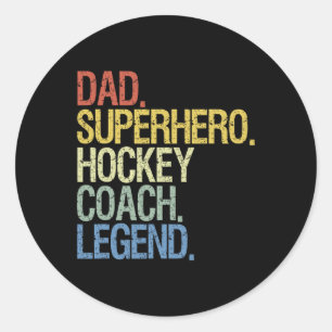 hockey coach Ice Hockey Player Gift 3 Classic Round Sticker
