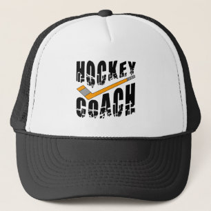 Hockey Coach Stick Trucker Hat