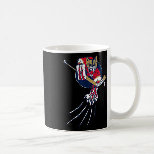 Hockey Cougar Lion Cat Ice Jungle Beast Goalie Log Coffee Mug