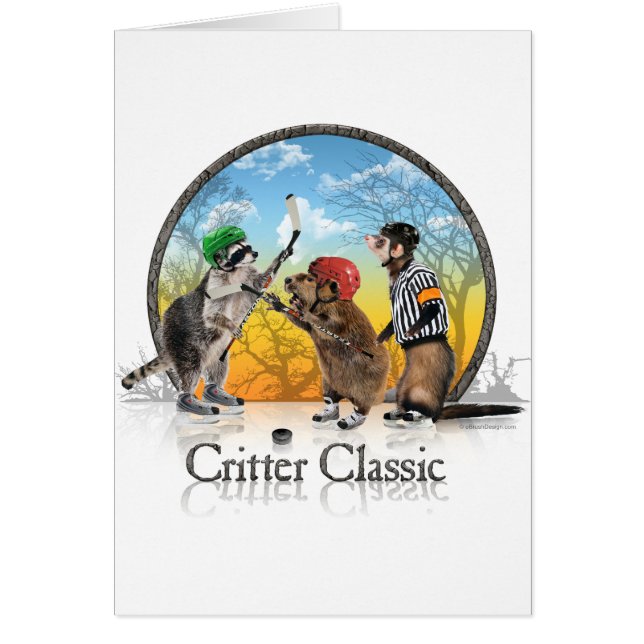 Hockey Critter Classic Card (Front)