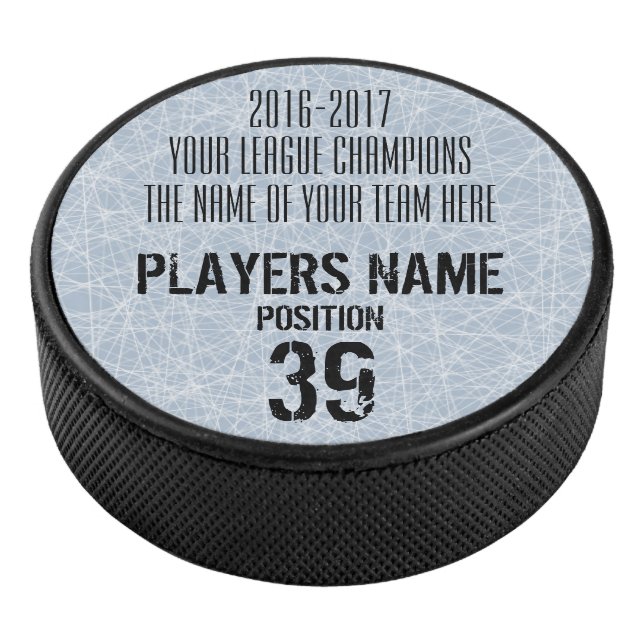 Hockey Customisable Trophy Puck (3/4)