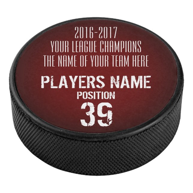 Hockey Customisable Trophy Puck (3/4)