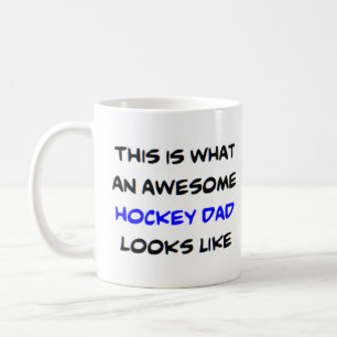 hockey dad, awesome coffee mug