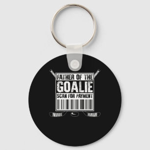 Hockey Dad Father Of The Goalie Scan For Payment F Key Ring