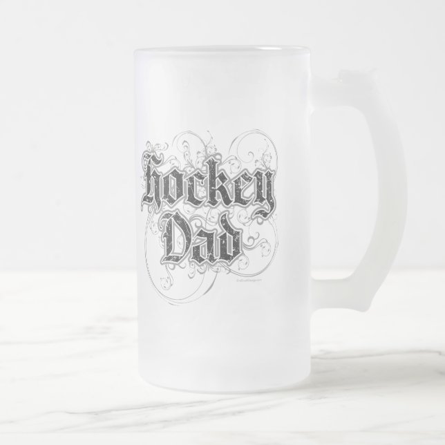 Hockey Dad frosted beer mug (Right)