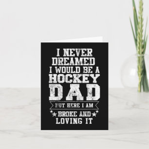 Hockey Dad  Fun Father's Day Tee  Dads Gift Card