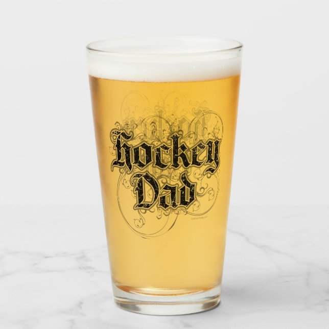 Hockey Dad Glass (Front Filled)
