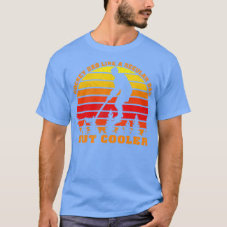 Hockey dad like a regular dad but cooler funny vin T-Shirt
