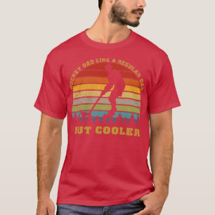 Hockey dad like a regular dad but cooler funny vin T-Shirt