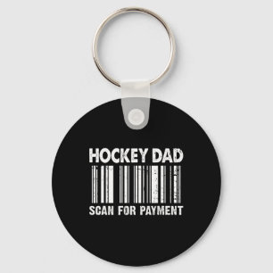 Hockey Dad Scan For Payment Rcode Father's Day Key Ring