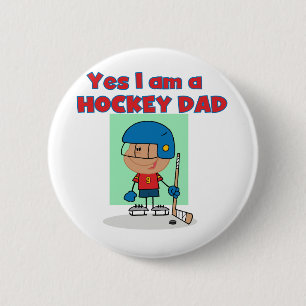 Hockey Dad T-shirts and Gifts 6 Cm Round Badge