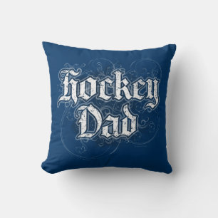 Hockey Dad Throw Pillow