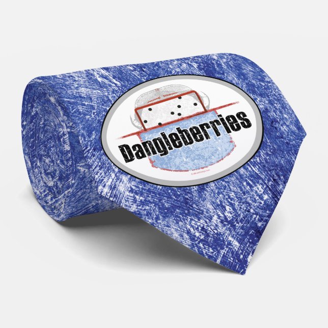 Hockey Dangleberries Tie (Rolled)