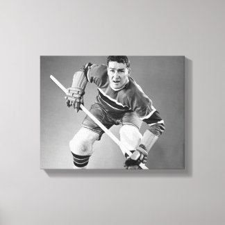 Hockey Defenseman Canvas Print