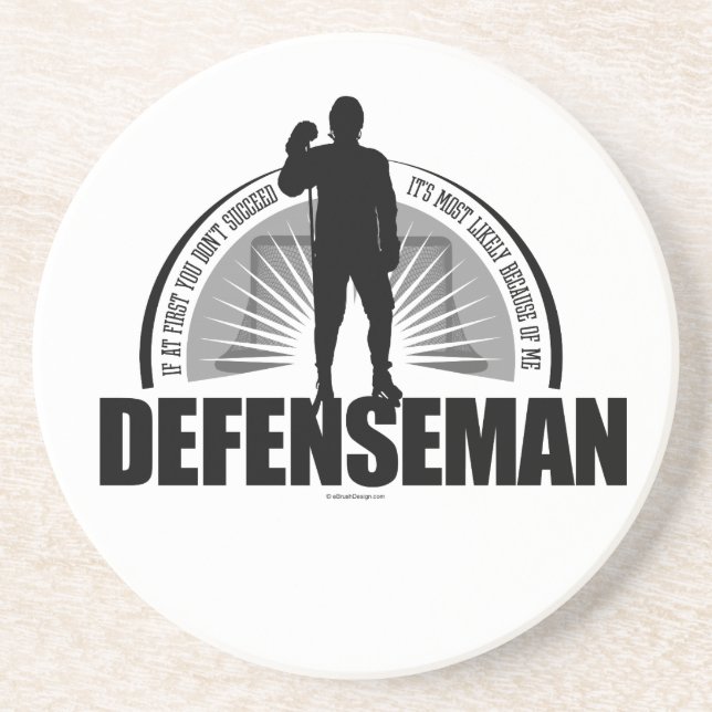 Hockey Defenseman Coaster (Front)