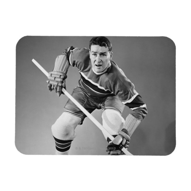 Hockey Defenseman Magnet (Horizontal)