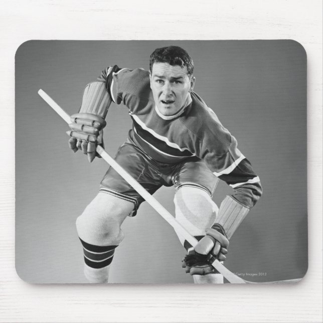 Hockey Defenseman Mouse Mat (Front)