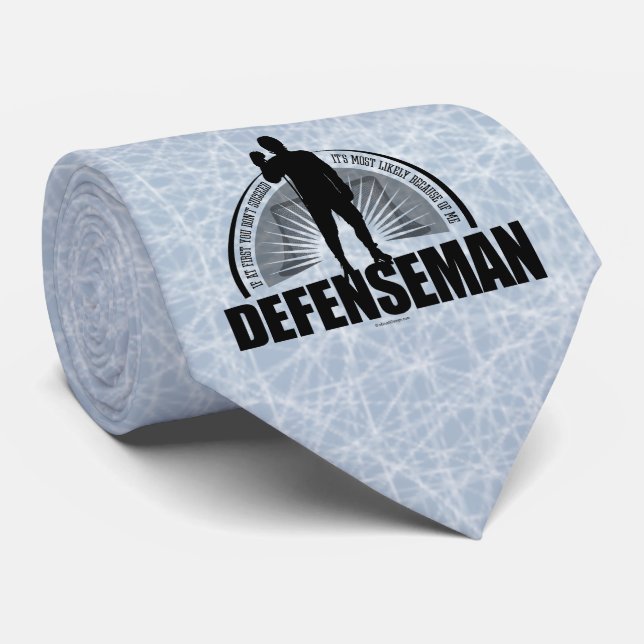 Hockey Defenseman (personalised) Tie (Rolled)