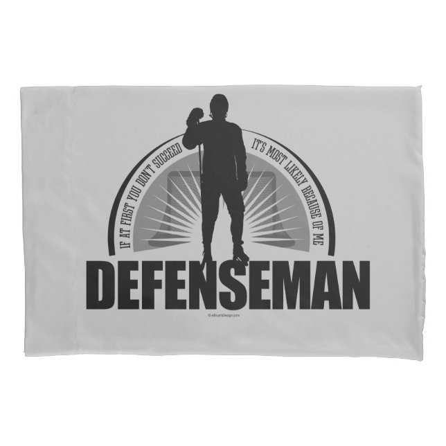 Hockey Defenseman Pillowcase (Front)