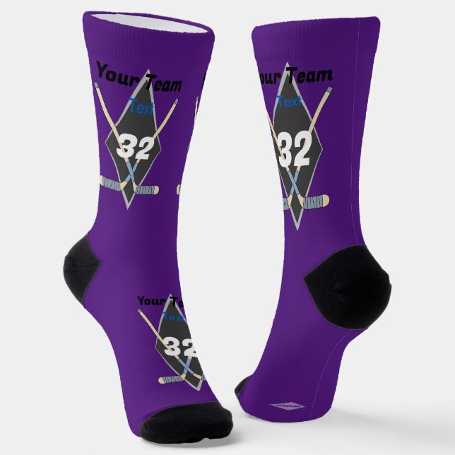 Hockey Design Socks Any Colour HAMbyWG (Angled)