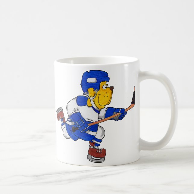 Hockey Dog Coffee Mug (Right)