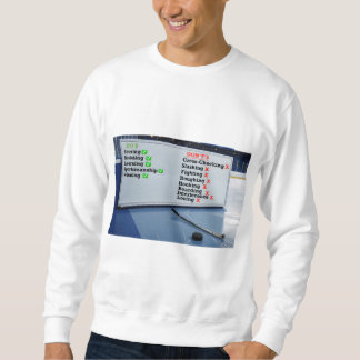 Hockey Do's and Don'ts Whiteboard Sweatshirt
