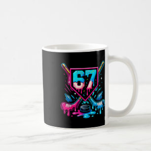 Hockey Drip 6 7 Number 67 Six Seven Meme Men Boys Coffee Mug