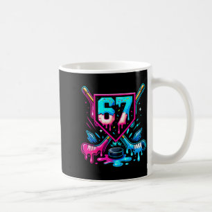 Hockey Drip 6 7 Number 67 Six Seven Meme Men Boys  Coffee Mug