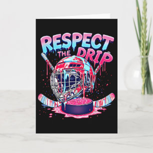 Hockey Drip For Boys Ice Cream Drip Youth Kids Fun Card