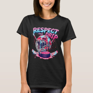 Hockey Drip For Boys Ice Cream Drip Youth Kids Fun T-Shirt